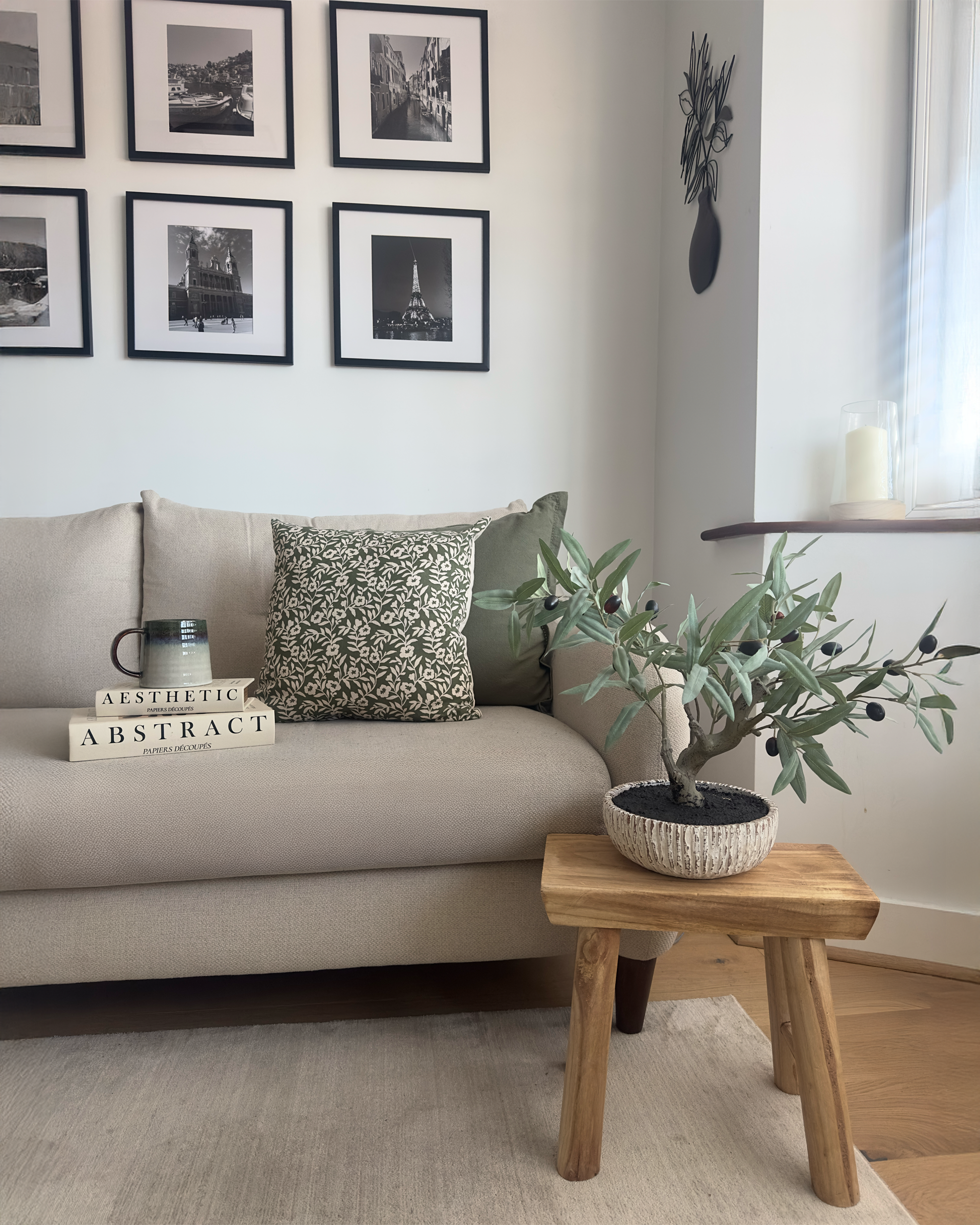 Lunier Mini Faux Olive Tree in Tuscan Artisanal Pot – 50cm